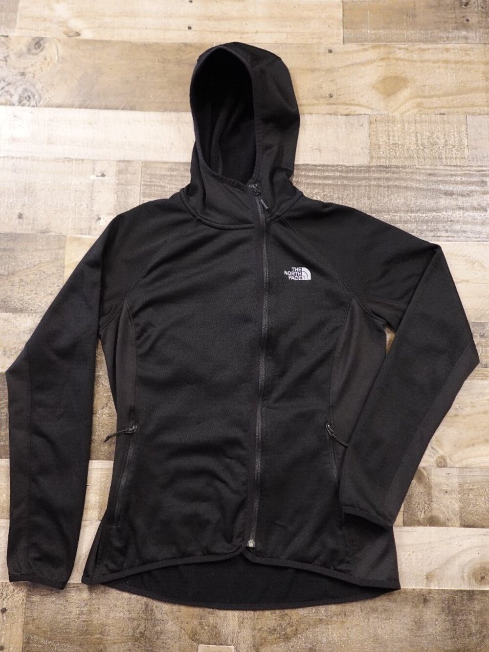 The North Face Arcata Hoodie Jacket Women’s Large Black Full Zip Outdoor